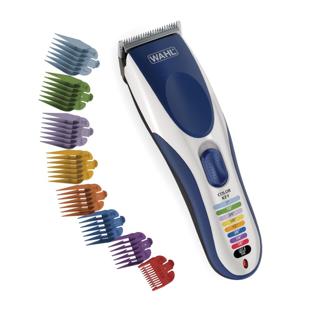 Wahl Color Pro Cordless Rechargeable Hair Clipper & Trimmer - Easy Color-Coded Guide Combs - for Men, Women, & Children - Model 9649P