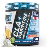 BPI Sports CLA+Carnitine - CLA L Carnitine & Linoleic Acid - L Carnitine Supplement for Weight Loss, Metabolism & Lean Muscle - Caffeine Free - Fruit Punch - 50 Servings - 12.34 oz