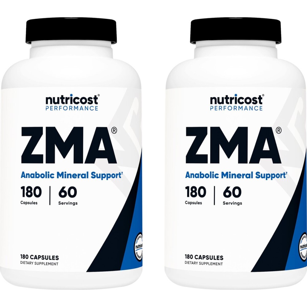 Nutricost ZMA 180 Capsules (2 Bottles)