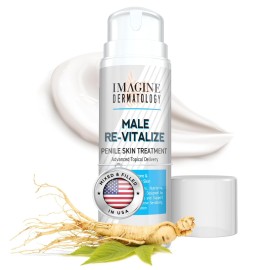 Imagine Dermatology Male Re-Vitalize Original Penile Health Cream for Men - Relieve, Restore and Support Skin - Moisturizer Penile Lotion - Large Value Size (5fl oz/150ml)