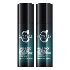 Catwalk by TIGI Curls Rock Amplifier - Premium Curly Hair Cream - For Curl Hold & Frizz Protection - For Wavy & Curly Hair - Finish on Wet Hair & Air Dry - 5.07 fl oz (2 Pack)