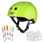 Wipeout Dry Erase Kids Helmet - Ideal for Bike, Skate, Scooter, In-Line Skating and Rollerblading