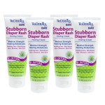 TriDerma MD Baby Stubborn Diaper Rash Healing Cream, Healing for Hard-to-Heal Diaper Rash, Treat and Prevent Diaper Rash and Seal Out Wetness, Non-Greasy Diaper Rash Ointment, 4.0 oz each, 4 Pack
