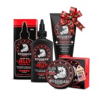 Bossman Essentials Beard Kit for Men, Set of 3 - Beard Oil Jelly, Fortifying Conditioner Cream, Beard Balm - Grooming Growth Care Accessories - Gift Set for Men (Hammer)