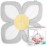 Blooming Bath Baby Bath Seat - Baby Tubs for Newborn Infants to Toddler 0 to 6 Months and Up - Baby Essentials Must Haves - The Original Washer-Safe Flower Seat (Lotus, Gray/White/Yellow)