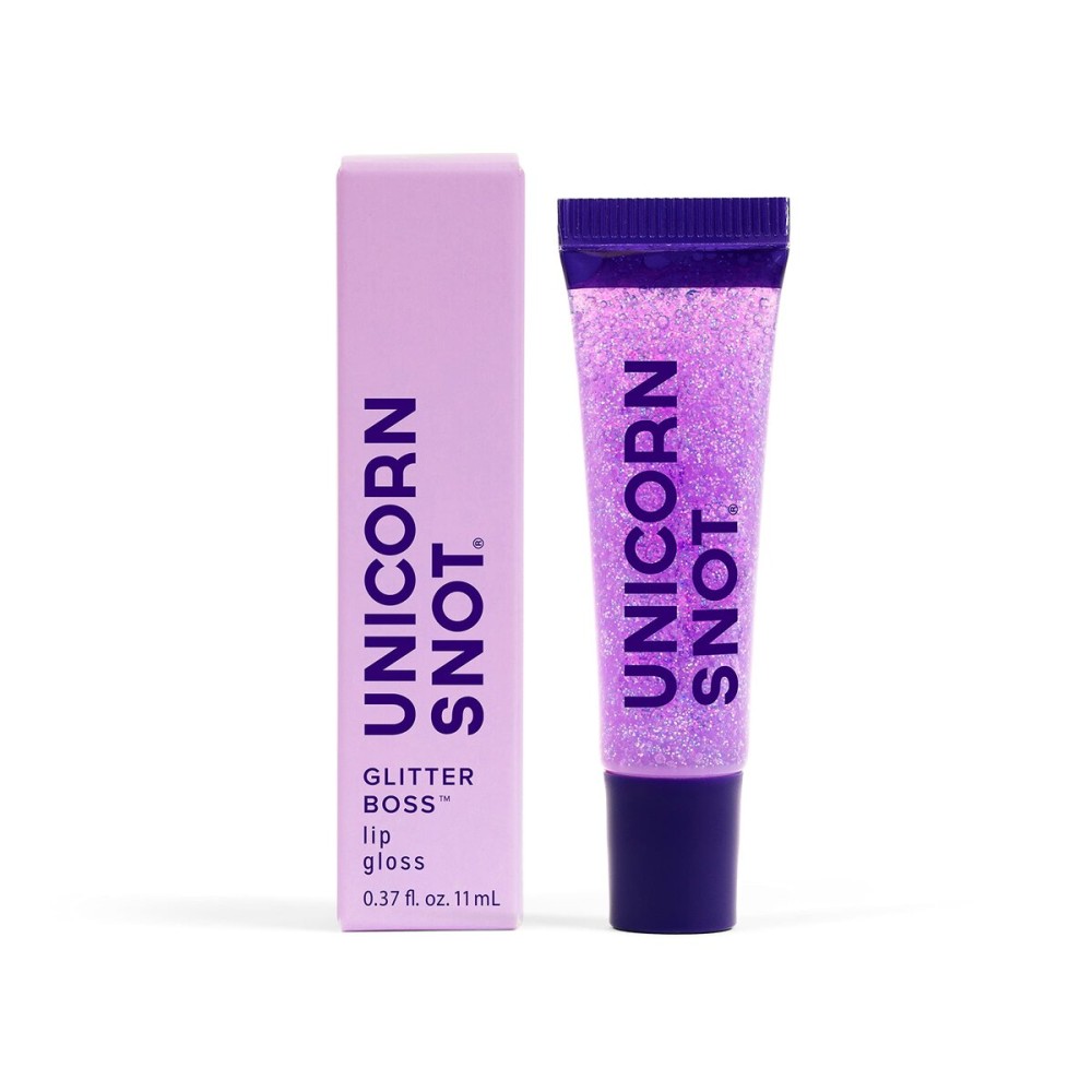 UNICORN SNOT Holographic Glitter Lip Gloss | Sparkly & Shimmer Lips for Christmas Glitter Makeup | Stocking Stuffers for Holiday Gift | Vegan & Cruelty Free 0.37 fl oz (Orchid/Holographic Purple)
