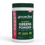 Greens First Original Greens Powder - 49 Superfoods - Organic Fruits & Veggies - Prebiotics, Probiotics & Digestive Enzymes - Antioxidant Smoothie - Dairy Free, Vegan & Non-GMO (Berry, 60 Servings)