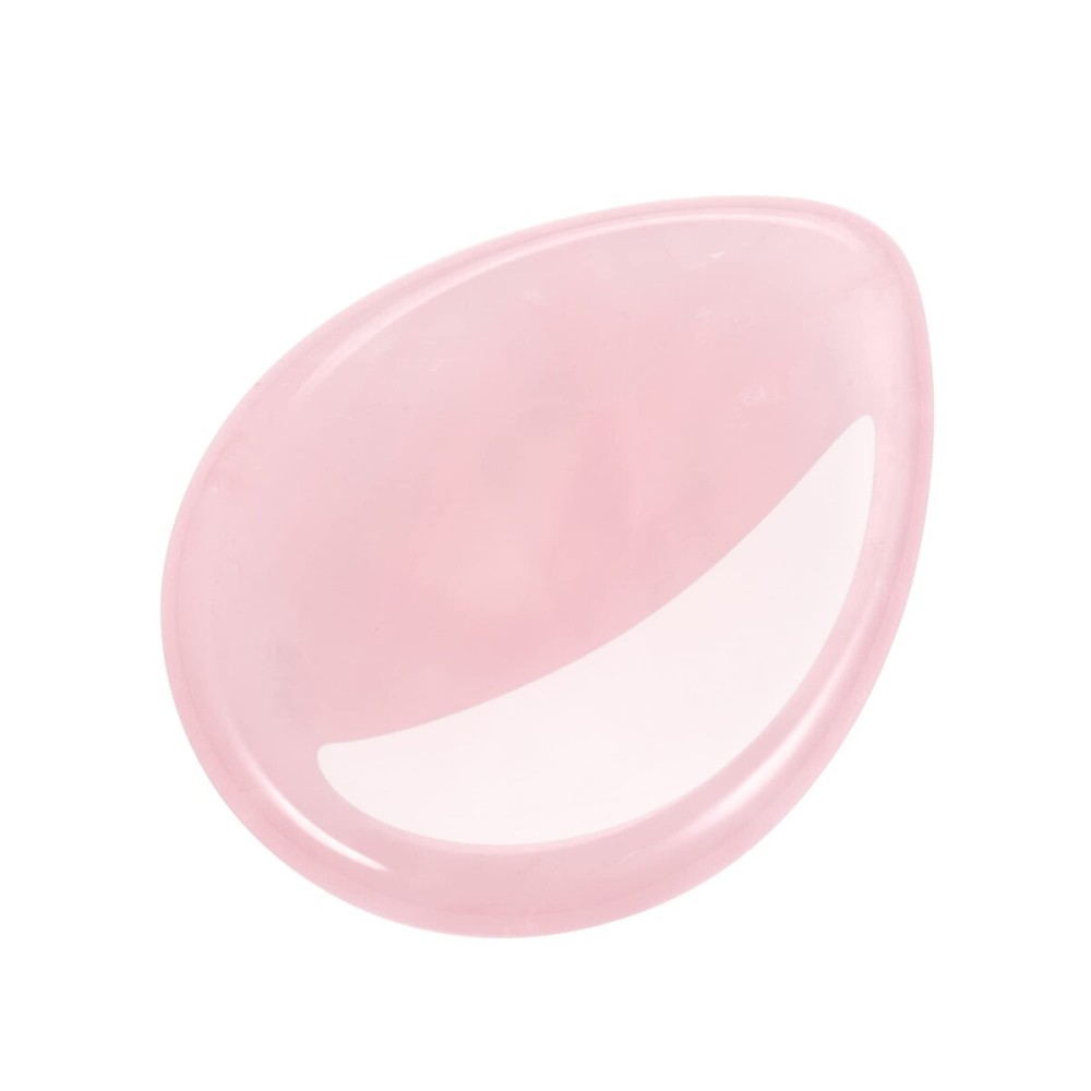 CrystalTears Rose Quartz Crystal Worry Stone Thumble Polished Healing Crystals Pocket Palm Stone Thumb Worry Stones for Anxiety Stress Relief Crystal Therapy