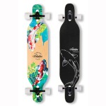 VOLADOR Urban Freeride Pro Longboard| Adaptive Cruiser 42inch| North America Maple| Camber Concave Drop Through Longboard Complete| Setup for Urban Commuting (Meditation)