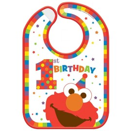 Sesame Street Elmo Turns One Baby Bib | One Size | Multicolor | 1 Pc