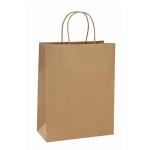 BagDream 10x5x13 Kraft Shopping Bags 100Pcs Brown Paper Bags with Handles Bulk, for Gifts, Merchandise, Retail, Party Favor, Take-out, Grocery, Recycled Paper Gift Sacks