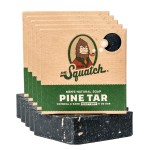 Dr. Squatch Natural Bar Soap for Men - Cold Process Soap with No Harsh Chemicals - Pine Tar (5 oz, 5-Pack)