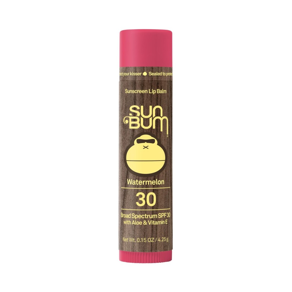Sun Bum SPF 30 Sunscreen Lip Balm | Vegan and Cruelty Free Broad Spectrum UVA/UVB Lip Care with Aloe and Vitamin E for Moisturized Lips | Watermelon Flavor |.15 oz