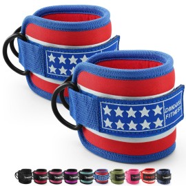 DMoose Ankle Strap for Cable Machine - One Size Fit with Premium Padding, Workout Kickback Ankle Cuffs, Ankle Bands for Working Out, Booty Workouts, Leg Extension, Hip Abductors & Lower Body Exercises