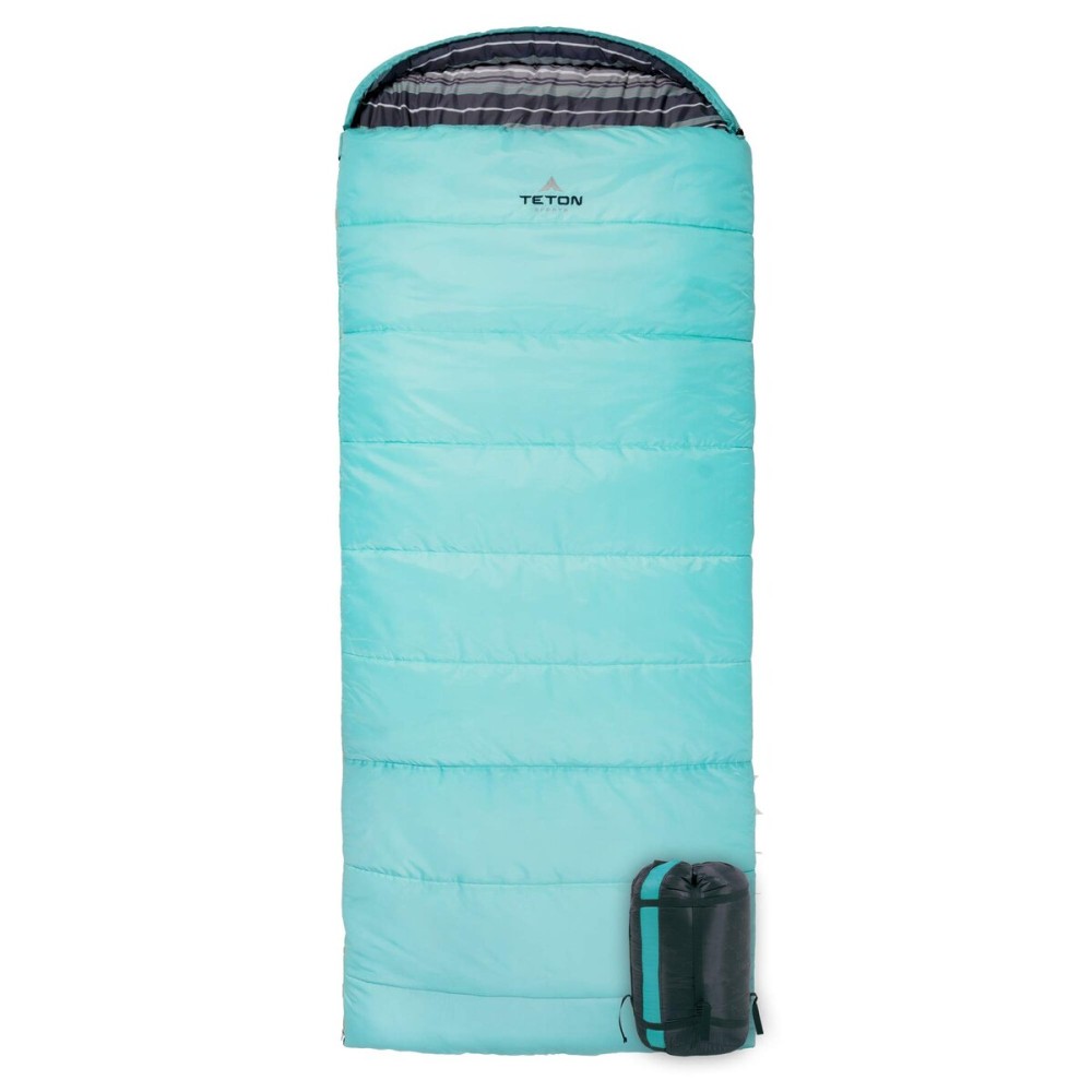Teton Celsius Regular, 0 Degree Sleeping Bag, All Weather Bag for Adults and Kids Camping Made Easy and Warm Compression Sack Included