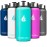 HYDRO CELL Stainless Steel Insulated Water Bottle with Straw - For Cold & Hot Drinks - Metal Vacuum Flask with Screw Cap and Modern Leakproof Sport Thermos for Adults (Teal 32oz)