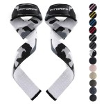 Fitgriff Lifting Wrist Straps for Weightlifting, Gym, Deadlift, Workout (Made of Premium Cotton & Padded) - Men & Women (Standard, Grey-Camo)
