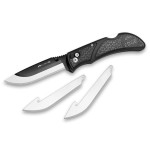 OUTDOOR EDGE Onyx EDC 3.0 Folding Pocket Knife - Replaceable Blade System with Pocket Clip, Lockback Safety and 3 Blades - Compact, Razor Sharp Utility for Precise Everyday Cutting Tasks