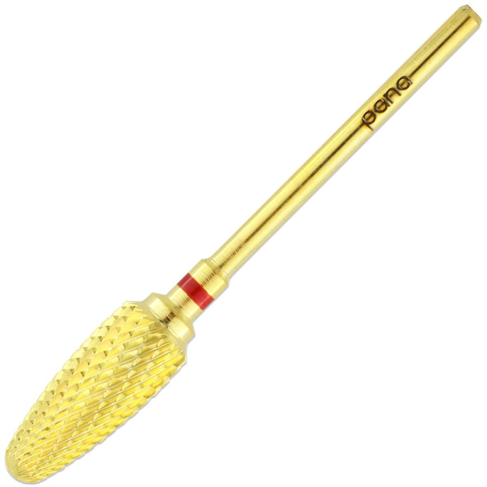 Pana 3/32 Safety Bit Nail Carbide Bit - For Electric Dremel Drill Machine (Fine, Flame -Gold)