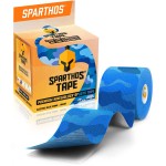 Sparthos Kinesiology Tape - Incredible Support for Athletic Sports and Recovery - Free Kinesio Taping Guide! - Pain Leg Back Shoulder Ankle Knee Tendonitis Injury - Uncut (Electric Blue Camo)