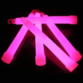Glow Sticks Bulk Wholesale, 25 6 Industrial Grade Pink Light Sticks. Bright Color, Glow 12-14 Hrs, Safety Glow Stick with 3-Year Shelf Life, GlowWithUs Brand