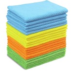 Simple Houseware Microfiber Cleaning Cloth 20 Pack, 12 x 16, 4 Colors