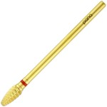 Pana 3/32 Safety Bit Nail Carbide Bit - For Electric Dremel Drill Machine (Fine, Mini Cone - Gold)