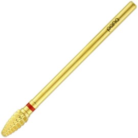 Pana 3/32 Safety Bit Nail Carbide Bit - For Electric Dremel Drill Machine (Fine, Mini Cone - Gold)