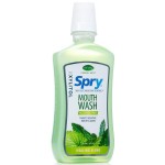 Spry Natural Xylitol Mouthwash Fluoride Free with Enamel Support, Alcohol-Free, Gentle, Non-GMO, Herbal Mint - 16 fl oz (Pack of 1)