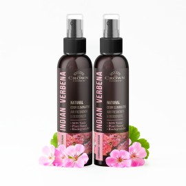 Natural Air Freshener Spray-Geranium & Lemongrass Odor Eliminator-Non-Toxic Essential Oil Deodorizer Spray for Home,Toilet,Room,Lounge,Laundry,Cabinet,Fabric;Safe for Kids & Pets-2PK- 4Oz each