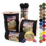 TOUGH-GRID 550 Paracord Rope Nylon Parachute Cord, Made in USA Survival Kit, Outdoor Adventures, Camping, Tactical Gear & Emergency Supplies, Military Type III Mil-Spec