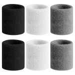 BEACE Sweatbands Sports Wristband for Men & Women - Moisture Wicking Athletic Cotton Terry Cloth Sweatband for Tennis, Basketball, Running, Gym, Working Out