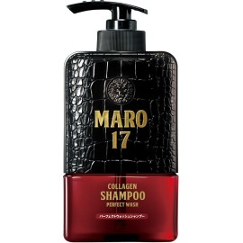 MARO17 Japan\'s 1 Collagen Shampoo Perfect Wash - Mens Shampoo for Hair Growth & Volume - Cleanses Dirt and Unnecessary Sebum - Sulfate Free + DHT Blocker and Collagen for Thicker Hair - Gifts for Men
