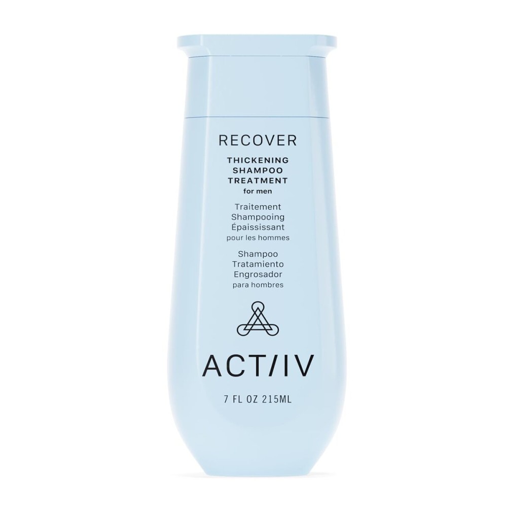 ACTIIV Recover Thickening Shampoo Treatment For Men | Supports the Appearance of Fuller, Healthier-Looking Hair, Supports Scalp Health, Plant-Based, Color-Safe, Vegan,All Hair Types, 215 mL / 7 oz