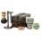 Gentleman Jon Deluxe Vintage Shaving Kit for Men - Men\'s Shaving Set Gifts, Compact Design, Includes Safety Razor and Brush Stand, Brush, Potassium Alum Block, Soap, Stainless Bowl, Stand & Dopp Kit