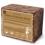 era of nature Best Raw ORGANIC AFRICAN BLACK SOAP, for Dry Skin and Skin Conditions. Pure & Natural Ingredients, Imported From Ghana - 1lb (16oz)