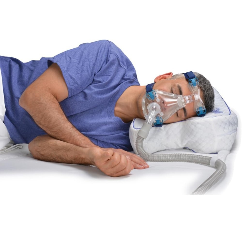 Contour CPAPMax 3-in-1 Adjustable CPAP Comfort Pillow for Side, Back or Stomach Sleepers to Reduce Air Leaks, Dryness & Mask Discomfort - Works with All Mask Types