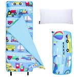Wildkin Kids Microfiber Nap Mat - Soft Sleep Mat with Pillow, Ideal for School & Travel - On The Go