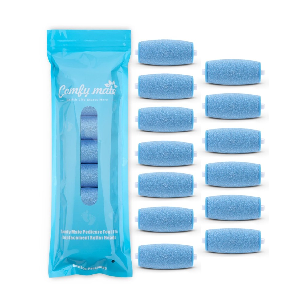 13 Extra Coarse Replacement Roller Refill Heads Compatible with Amope Wet Dry Electronic Foot File Refill(13 Extra Coarse for Wet & Dry) Blue