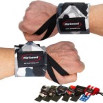 Rip Toned Wrist Wraps for Weightlifting - USPA & USAPL Approved 18 Wrist Straps for Powerlifting - Adjustable, Durable Gym Wraps with Thumb Loop - Quality Support for Men & Women - Gray Camo Flex