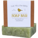 Yellow Bird Eucalyptus Spearmint Soap Bar - Natural & Organic Handmade Soap for Face & Body, Moisturizing Shea Butter Bar for Dry & Sensitive Skin, Refreshing Aromatherapy for Men & Women