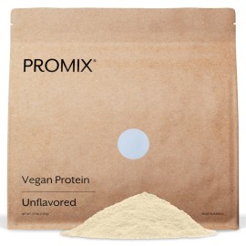 ProMix Nutrition Plant-Based Vegan Protein Powder, Unflavored - Pea Protein & Vitamin B-12 - Post Workout Fitness & Nutrition Shakes, Smoothies, Baking & Cooking Recipes - 2.5 Pound (Pack of 1)