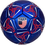 Western Star Soccer Ball USA - Official Match Grade Soccer Balls - Youth & Adult - Attractive and Durable Design (Navy Blue, 5, Without Pump)