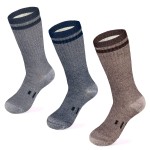 MERIWOOL Merino Wool Hiking Socks for Men and Women - 3 Pairs Midweight Cushioned - Warm n Breathable (Mix, s)