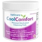 CoolComfort Personal Cleansing Pads with Organic Witch Hazel and Aloe Vera - All Natural and Fast Acting Wipes for Hemorrhoid Burning, Itching, Pain and Swelling - 100 Pads - No Parabens - Made in USA