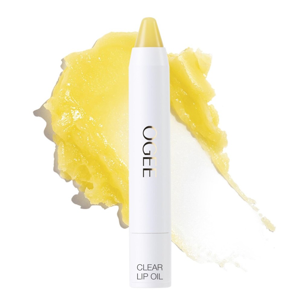 Ogee Sculpted Lip Oil - Lip Stain Made with 100% Organic Coconut Oil, Jojoba Oil, and Vitamin E - Best as Lip Balm or Overnight Lip Treatment - CLEAR