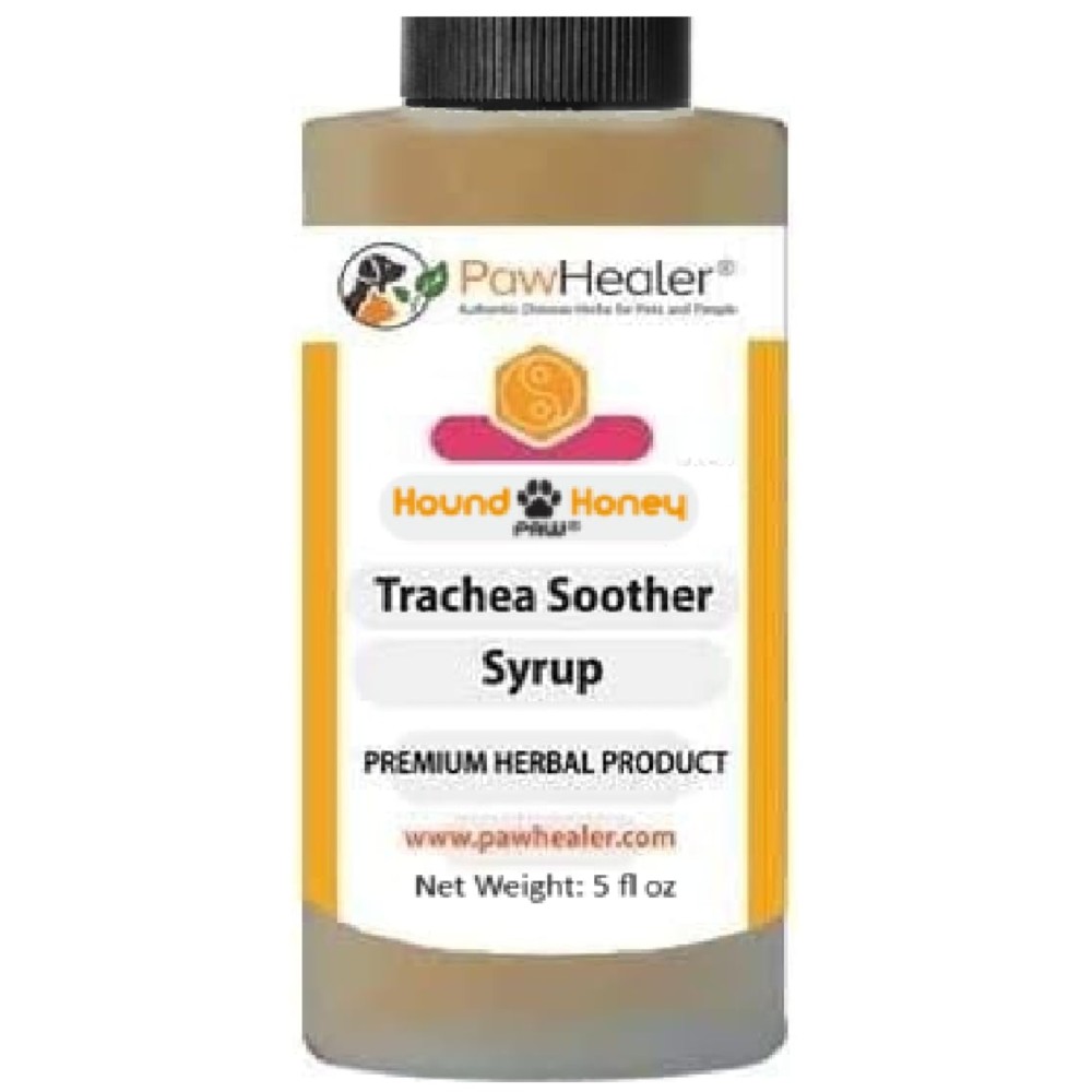 PawHealer Hound Honey: Trachea Soother Syrup - 150 ml (5 fl oz) - Natural Herbal Remedy for Symptoms of Collapsed Trachea - Tastes Good - Easy to Administer