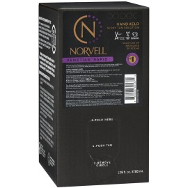 Norvell Premium Rapid Spray Tan Solution Venetian One 128 fl oz - Professional Sunless Tanning Formula for Ultra Fast Natural Bronze Glow, Streak Free, Fast Drying, Long Lasting Color