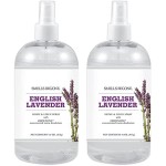 SMELLS BEGONE Air Freshener Home & Linen Spray - 16 oz, Pack of 2 - Odor Eliminator - Made with Essential Oils - English Lavender Scent
