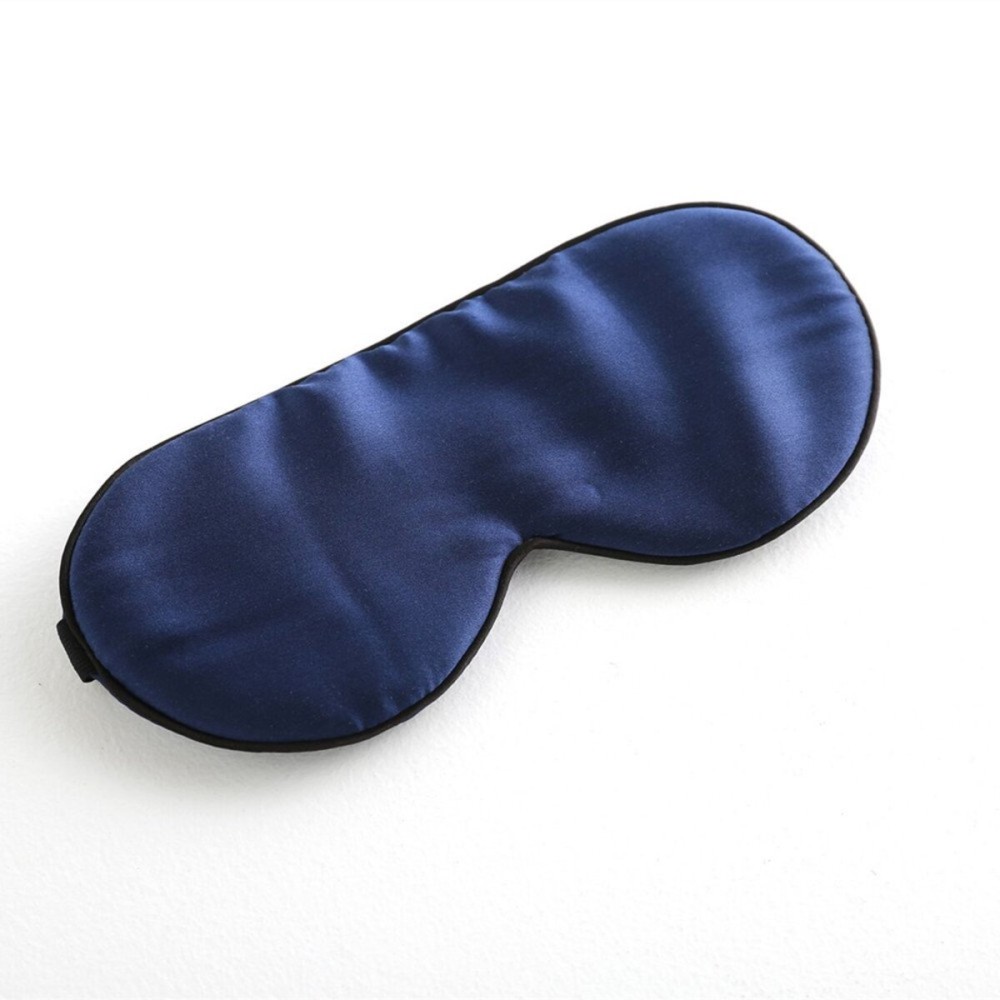 Tim & Tina 100% Silk Sleep Mask Comfortable,Super Soft Blindfold Eye mask Block Light for Sleeping,Shift Work,Naps,Travel,Yoga with Adjustable Strap (Navy Blue)